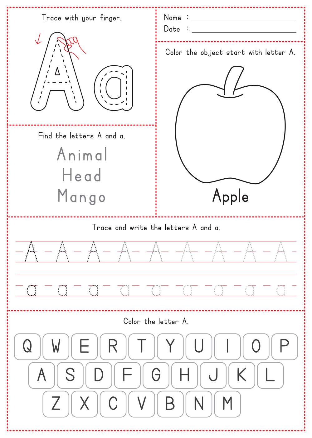 Letter tracing | Worksheet Zone