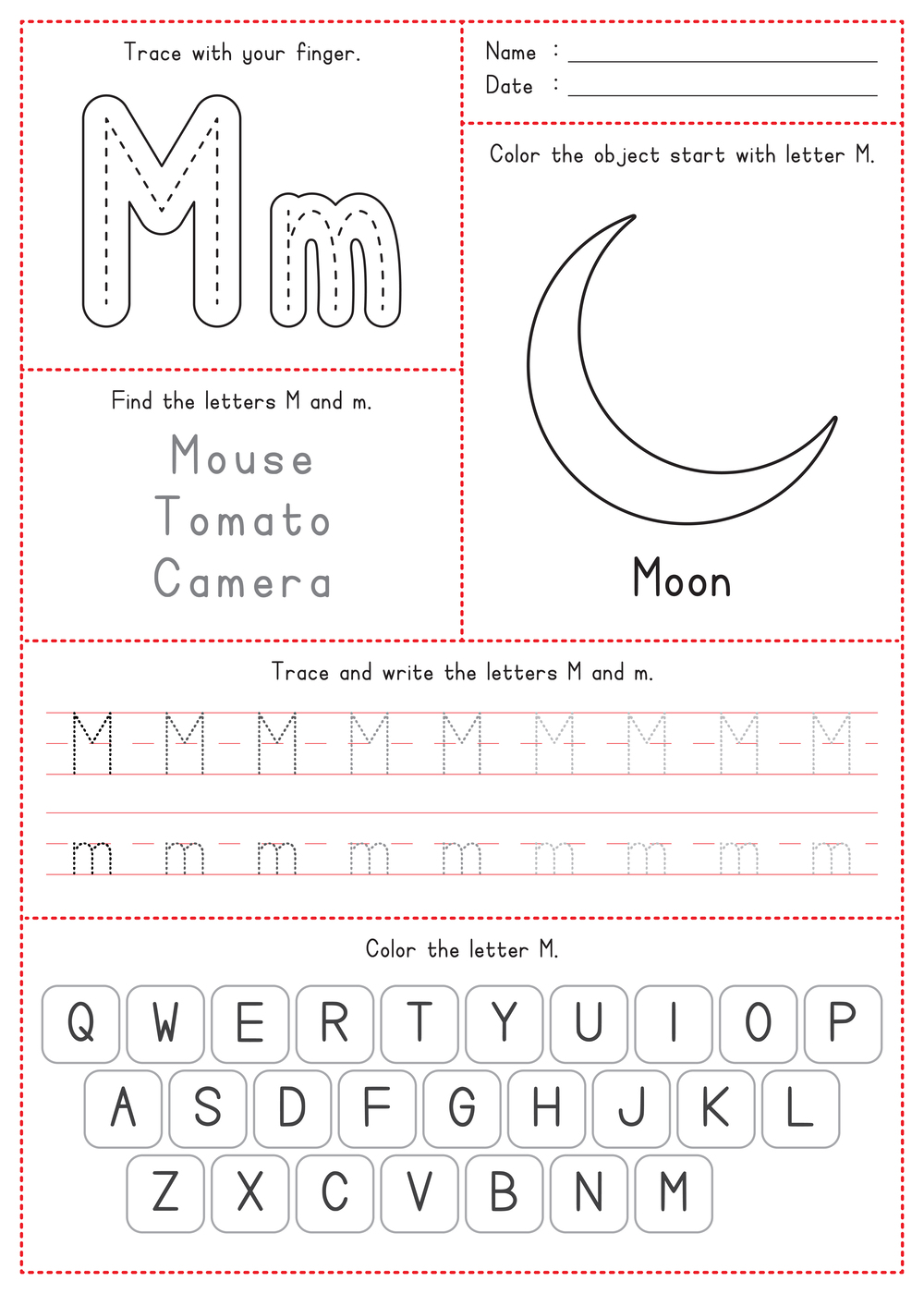 Letter tracing | Worksheet Zone