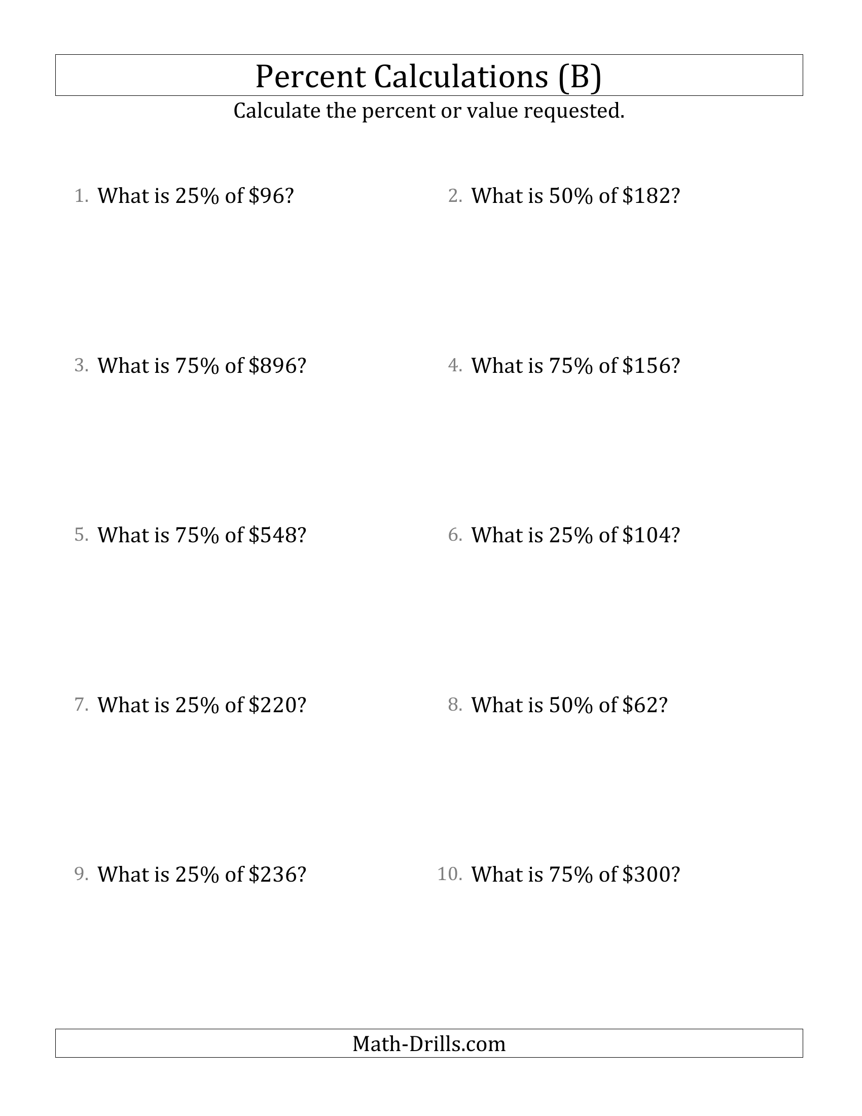 calculate-the-value-of-part-25-percentage-involving-currency-and-whole