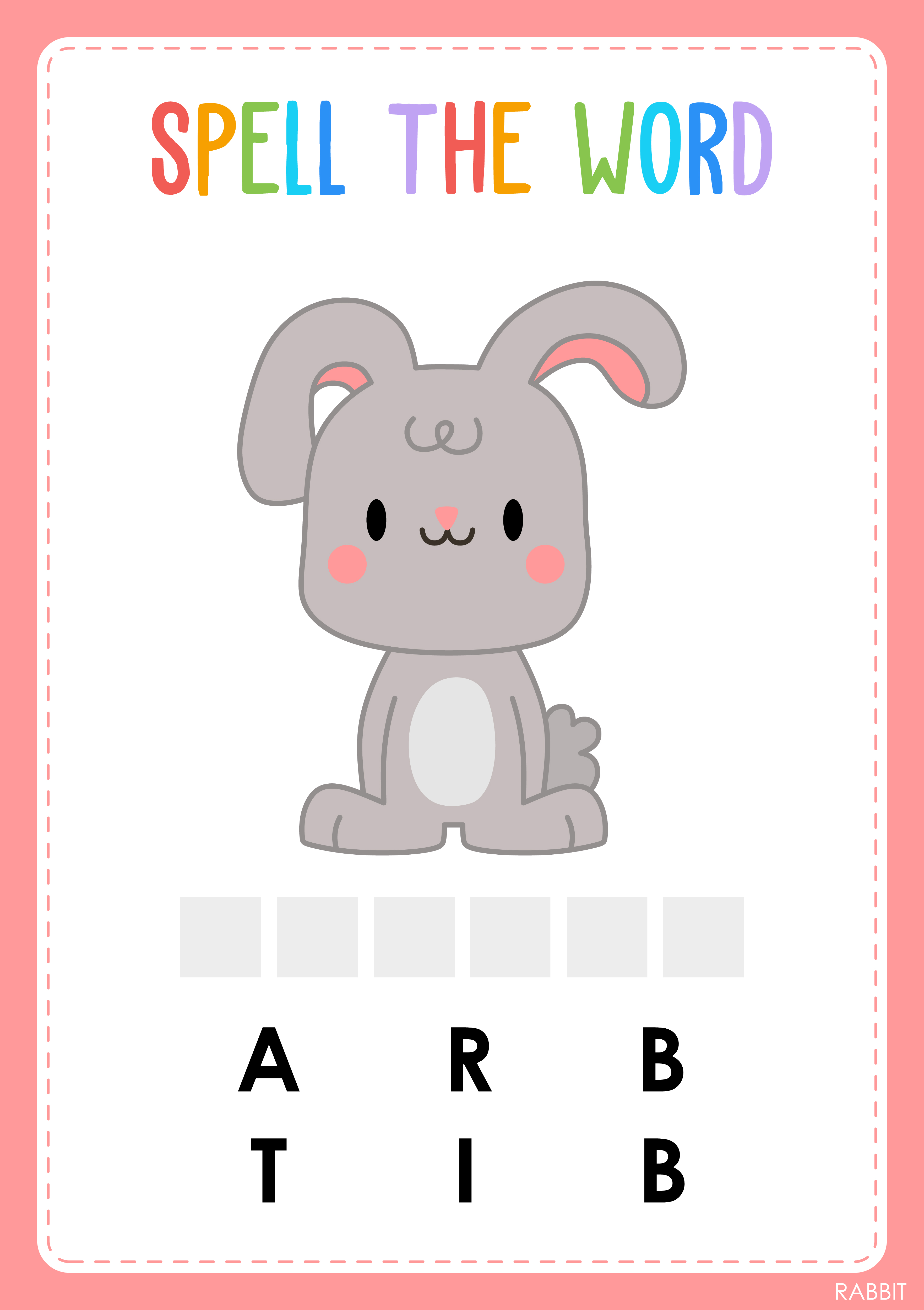Animal words 13 | Worksheet Zone