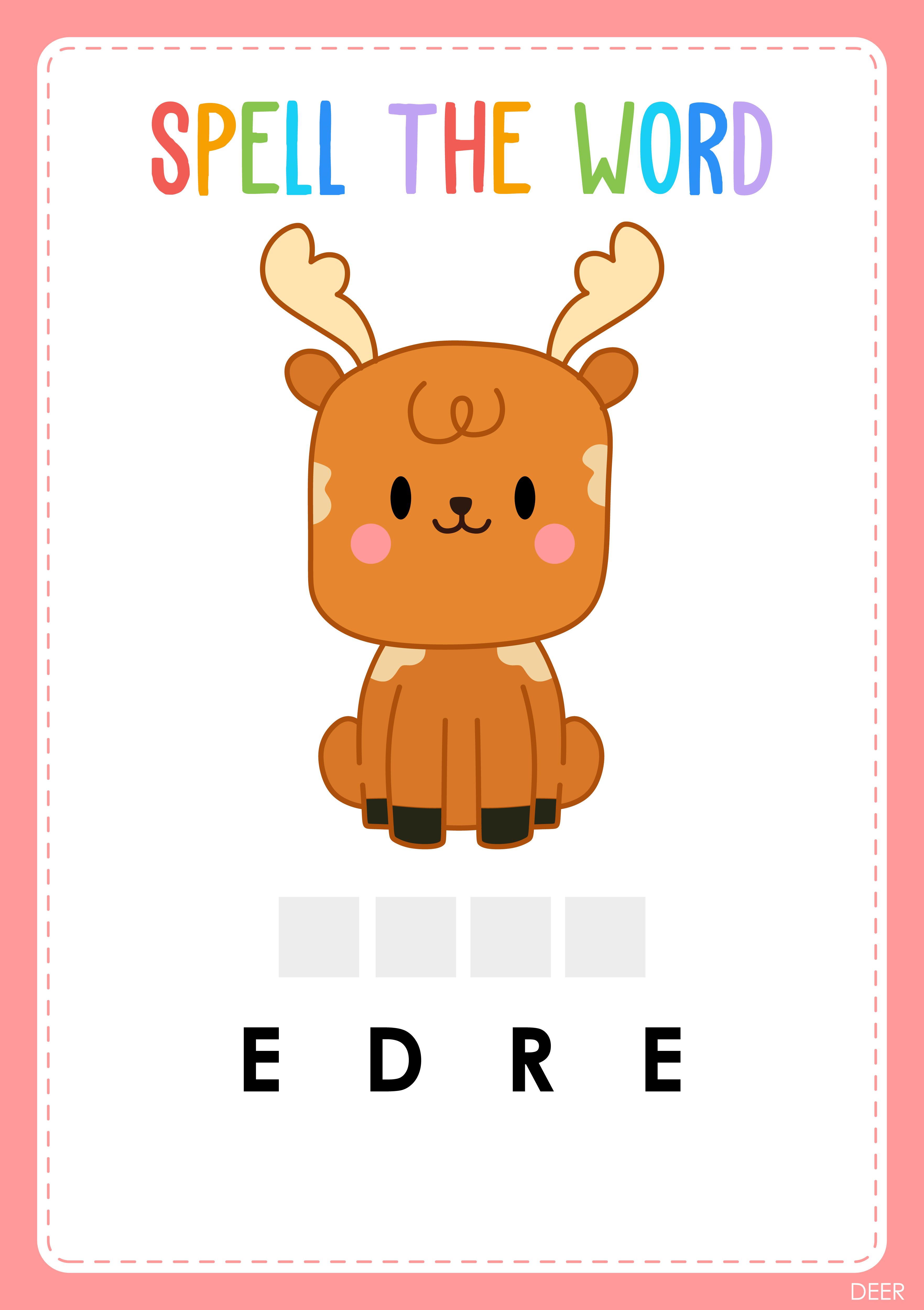 Animal words 31 | Worksheet Zone