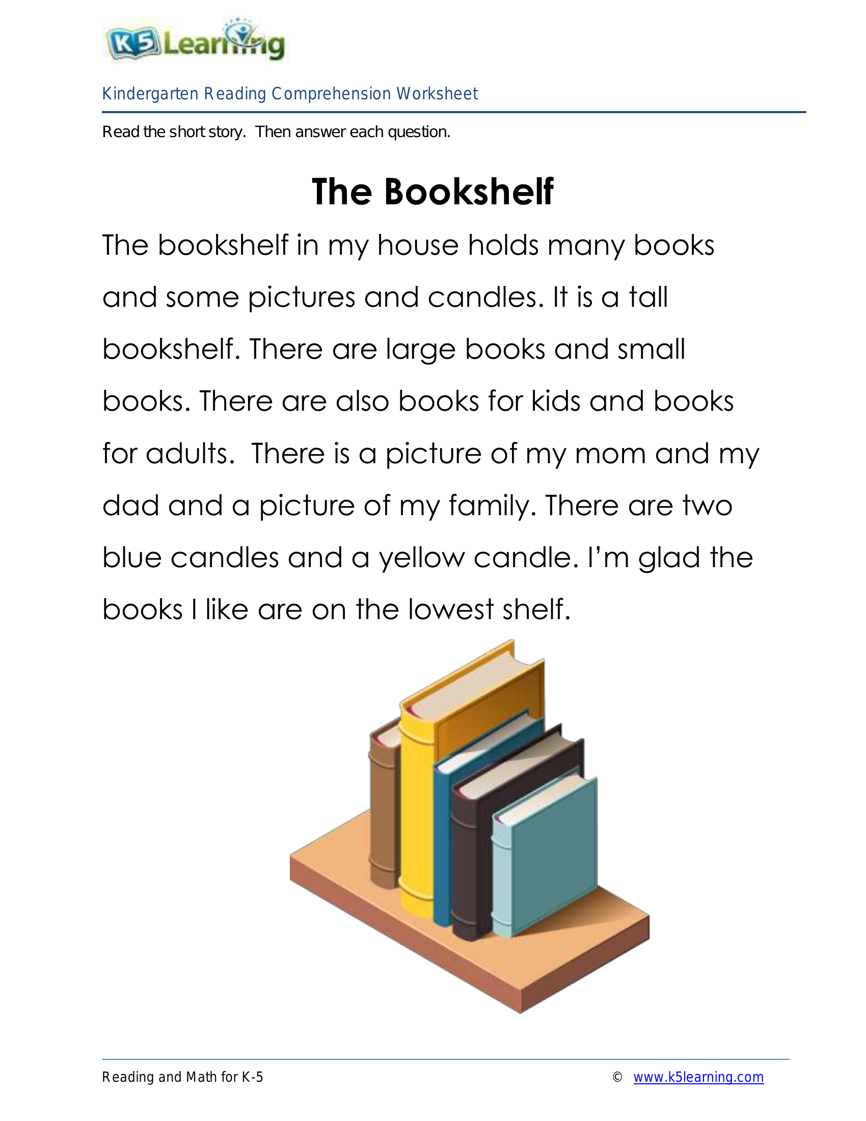 The Bookshelf Worksheet Zone the-bookshelf-worksheet-zone