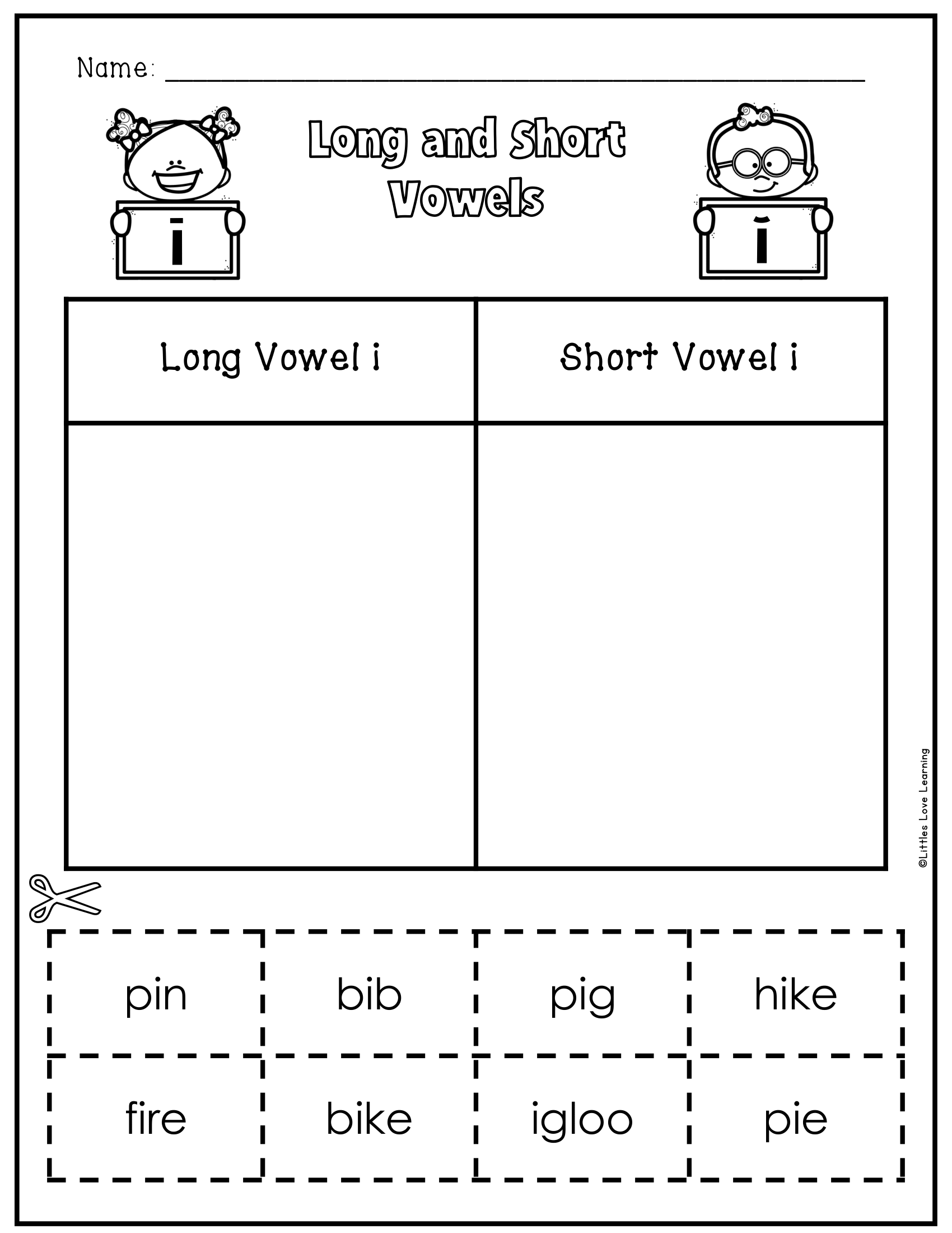 Matching Vowel Sounds Worksheet Zone