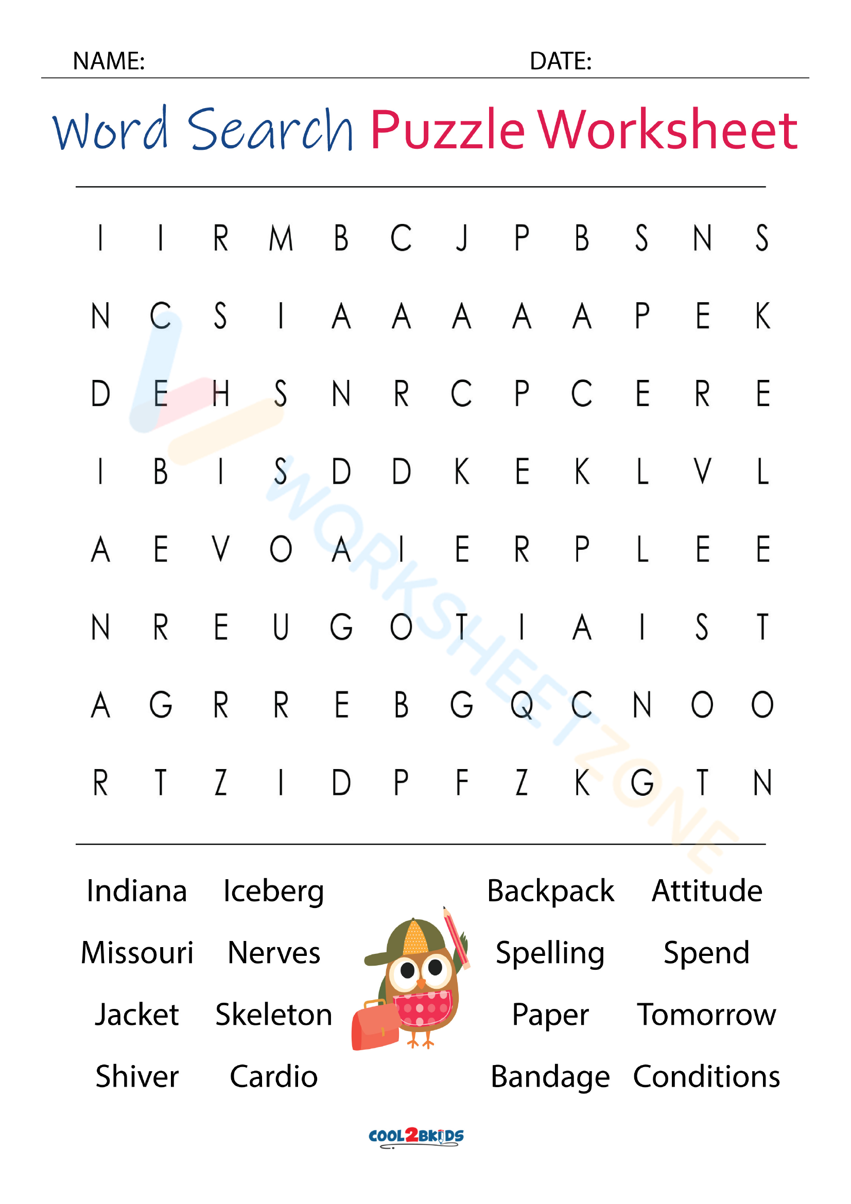 5th grade word search 6 Worksheet Zone