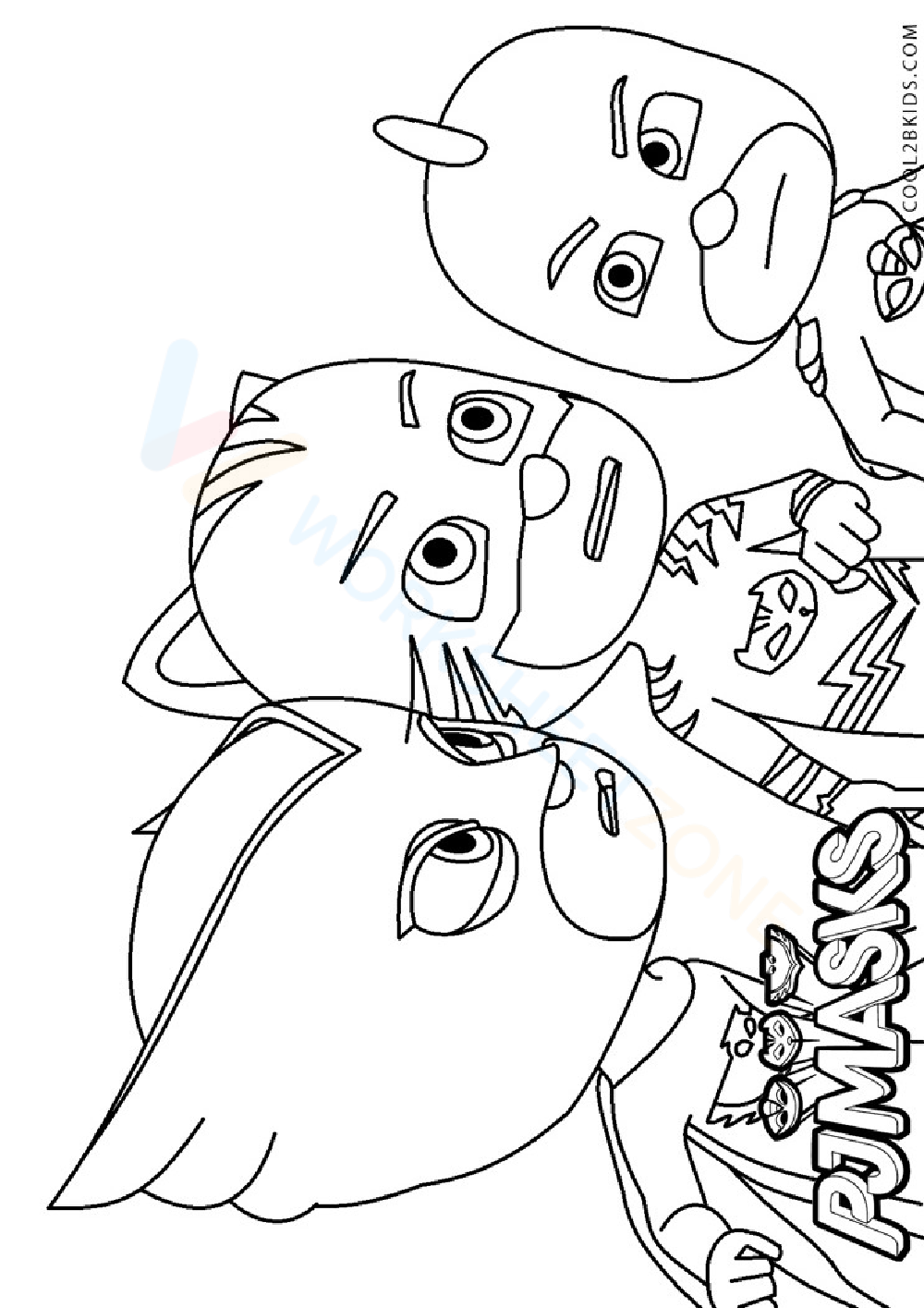 Christmas PJ Masks | Worksheet Zone