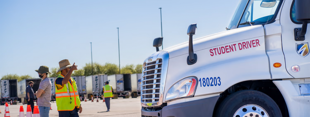 Participating in Truck Driving School