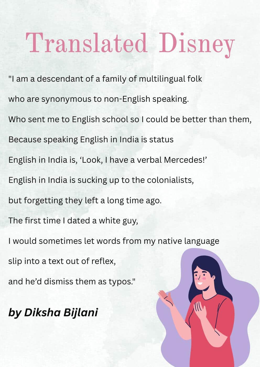 Translated Disney by Diksha Bijlani