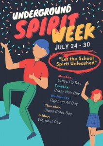 Underground Spirit Week themes