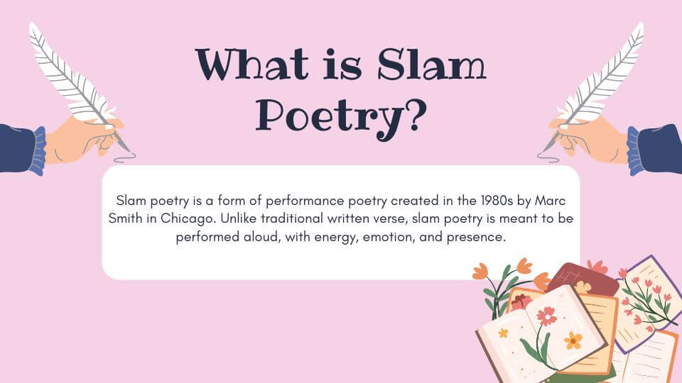 What is slam poetry?