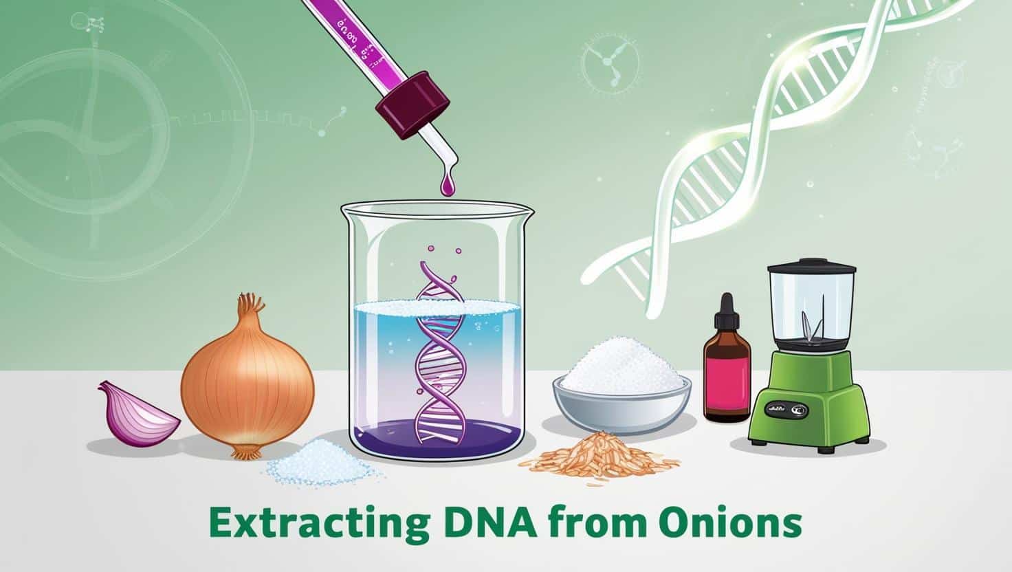 Extracting DNA from onions experiment