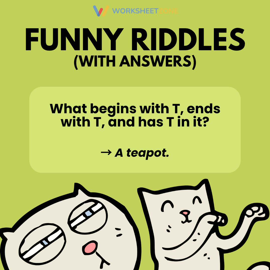 What begins with T, ends with T, and has T in it?