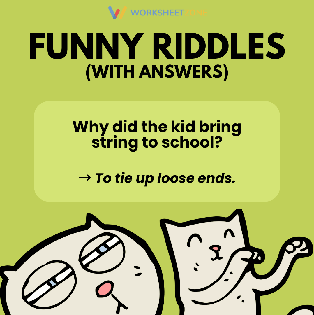 Why did the kid bring string to school?