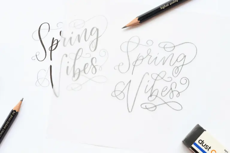 Add flourishes to aesthetic handwriting