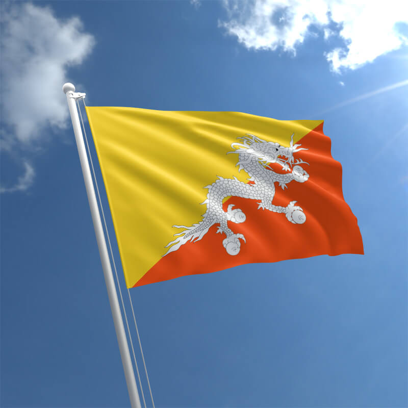 Bhutan's flag