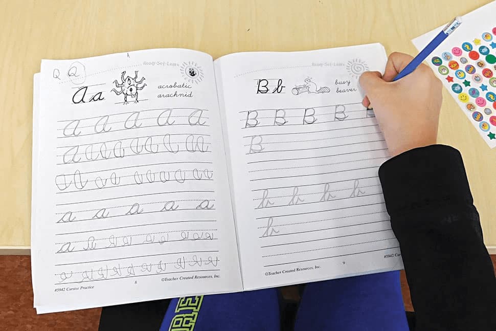 Handwriting without tears program
