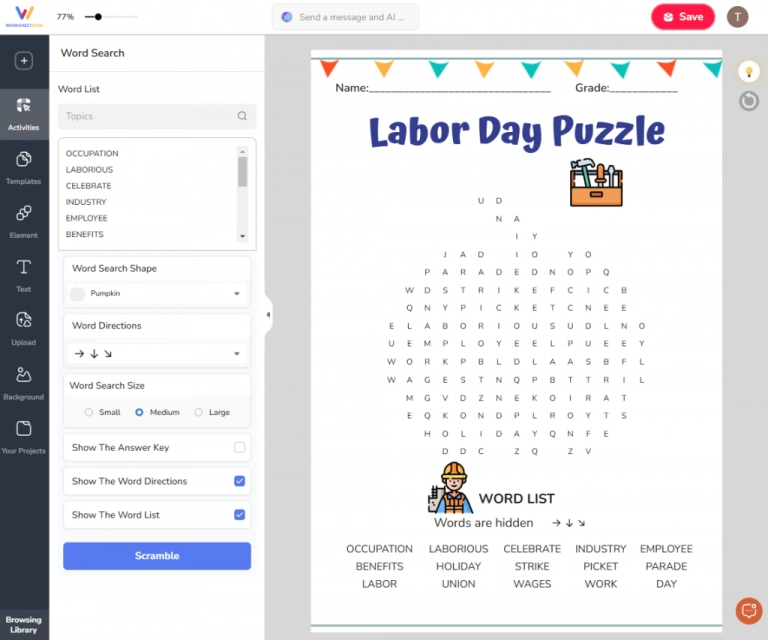 Types of Worksheets to Create