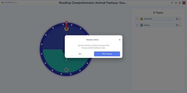 Choose to use “Random wheel”