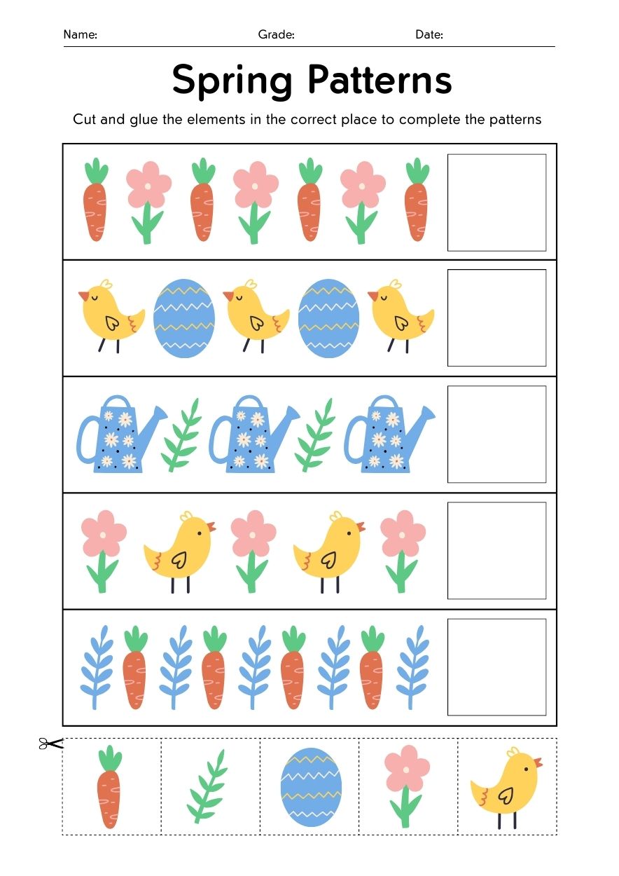 Spring Pattern Paths