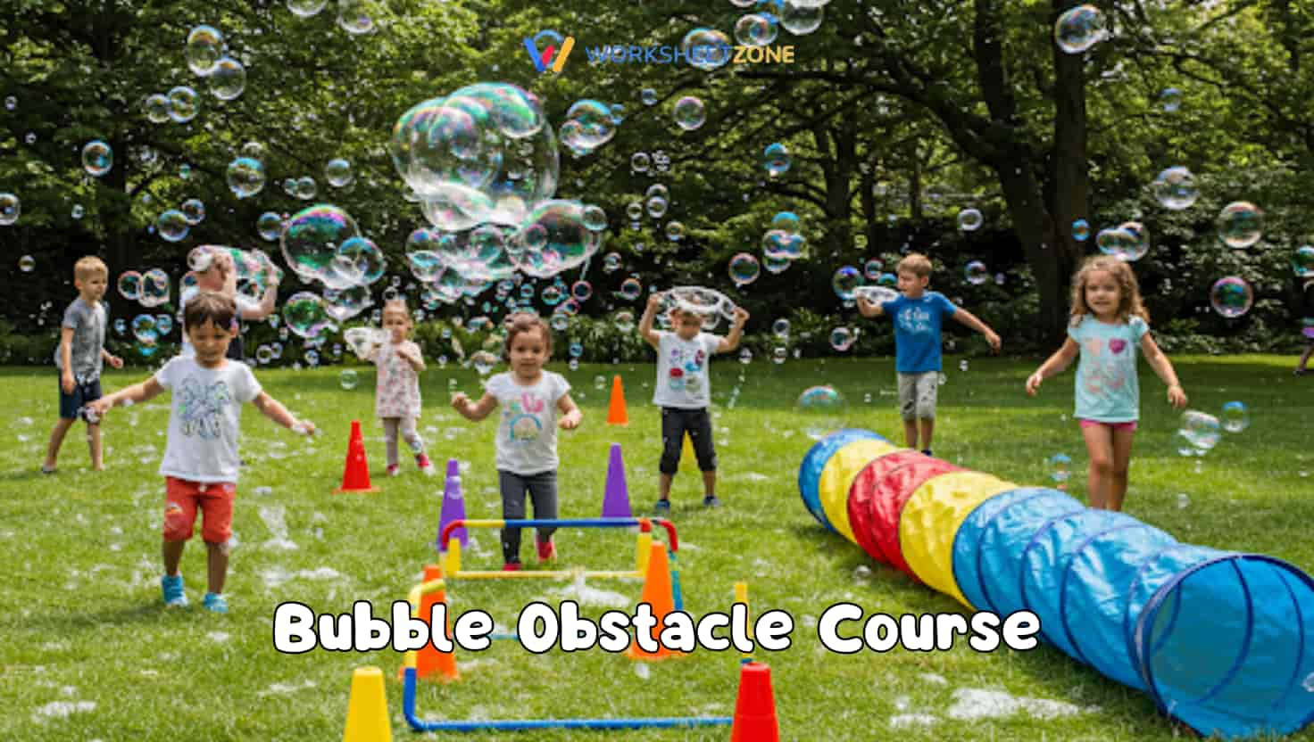 Bubble obstacle course