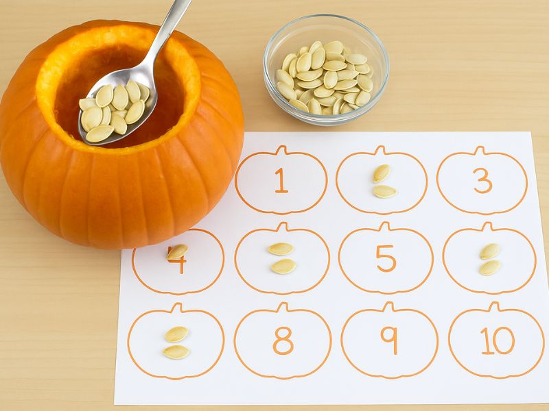 Fall leaves collages