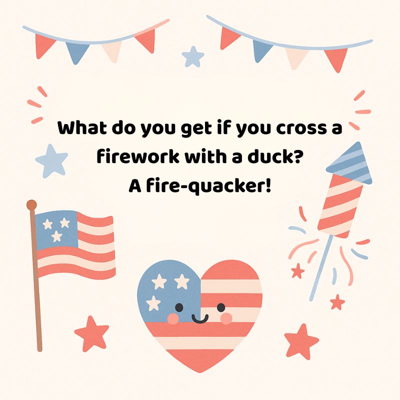 What do you get if you cross a firework with a duck?