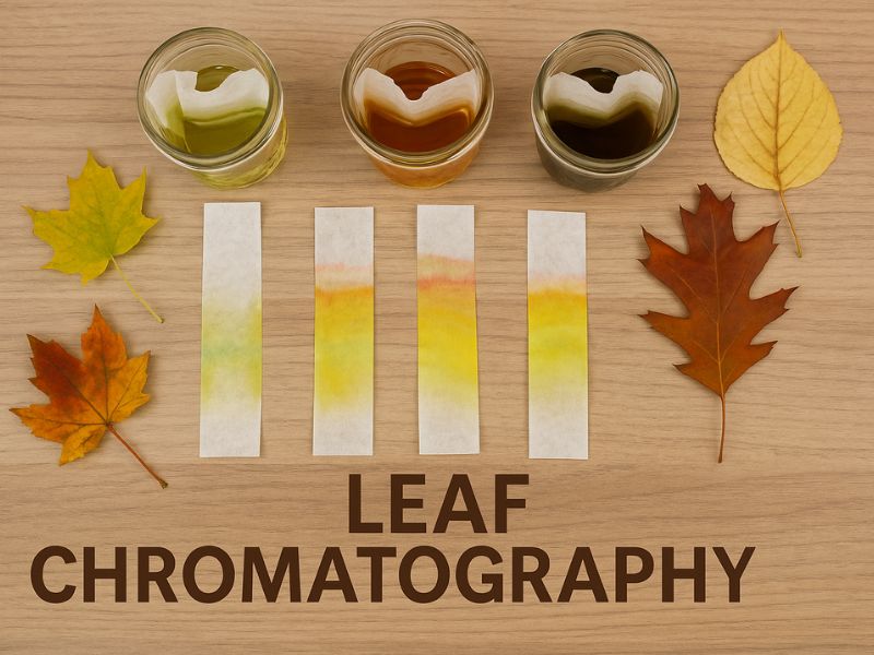 Leaf chromatography art
