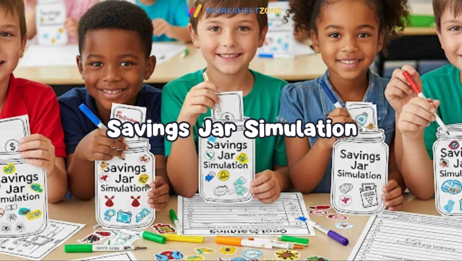 Savings jar simulation