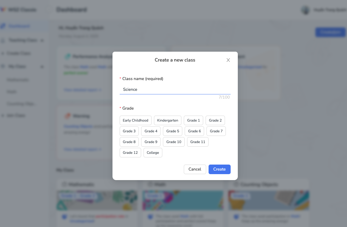 Create your first class