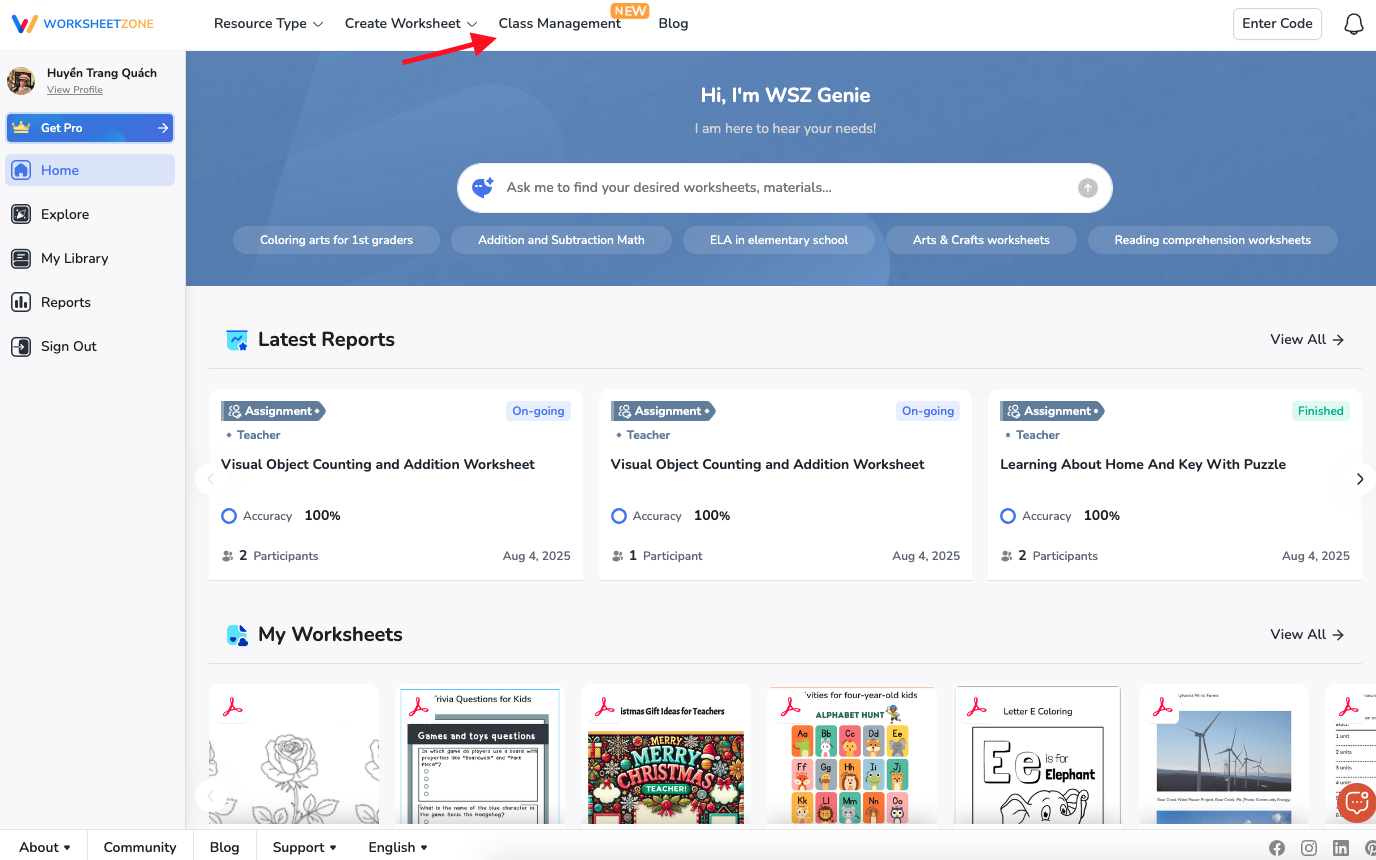 How to access the WSZ Classie dashboard