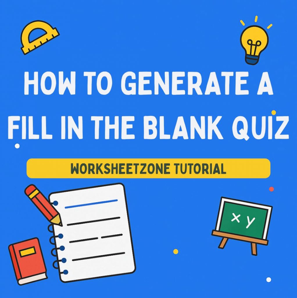 How to Create Multiple Choice Questions? - Worksheetzone Tutorial