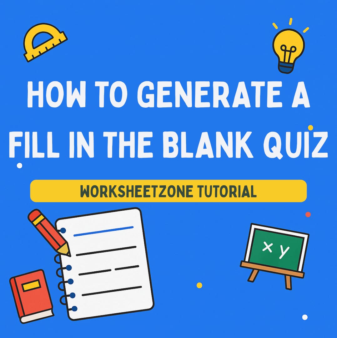 How to Create Multiple Choice Questions? - Worksheetzone Tutorial