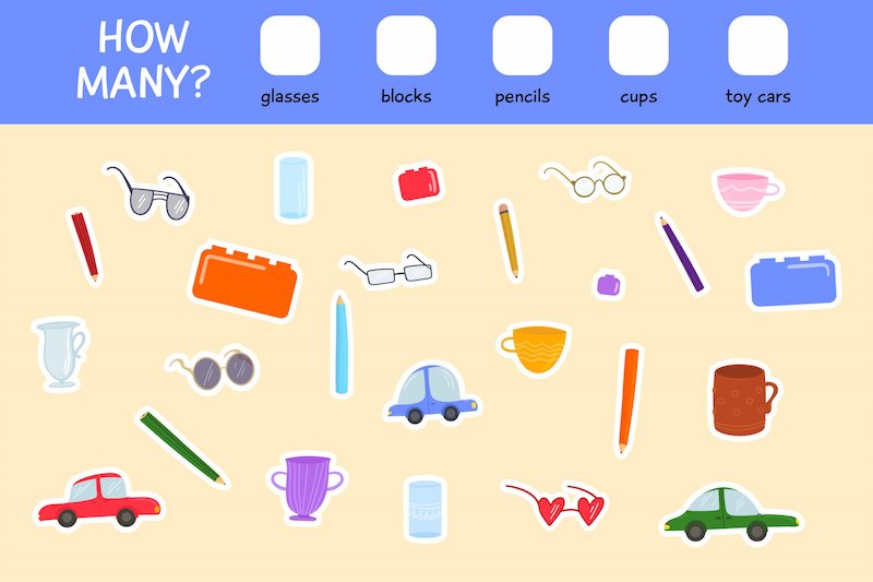 Counting with everyday objects