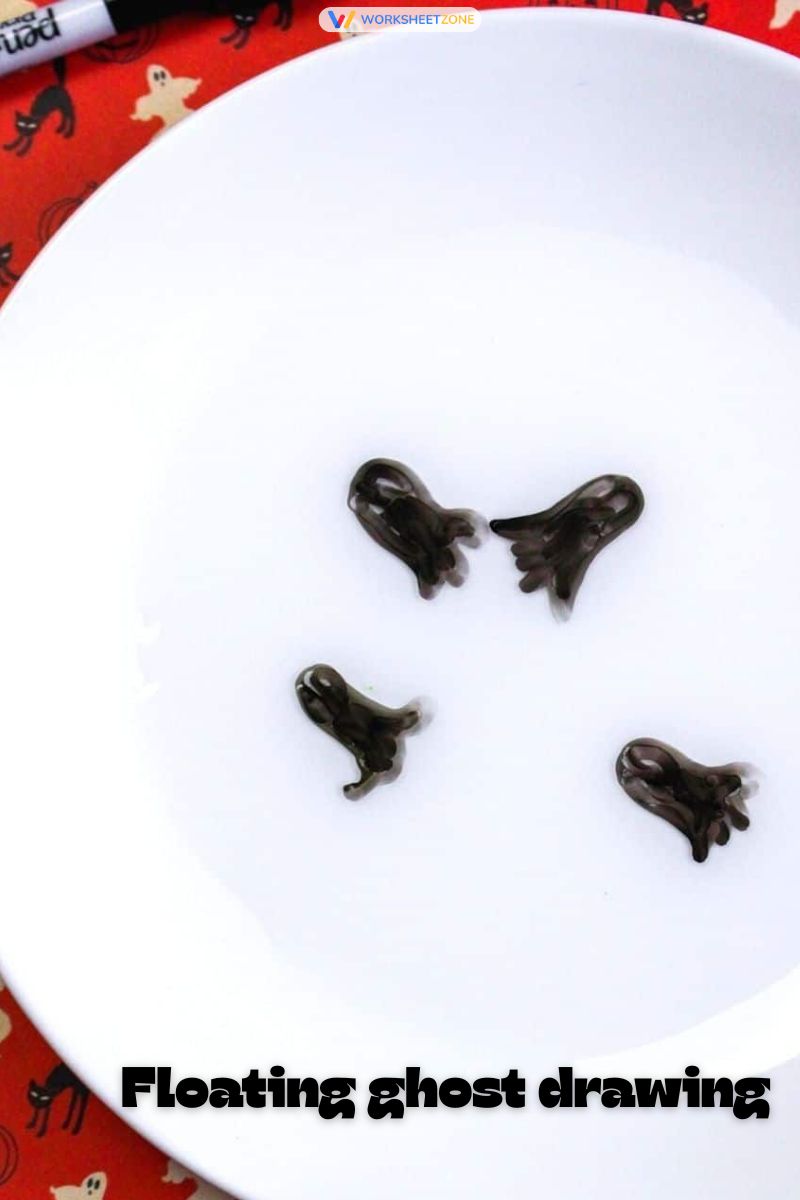 Floating ghost drawing