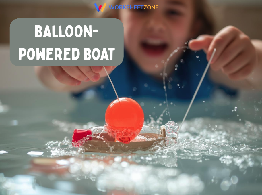 Balloon-powered boat