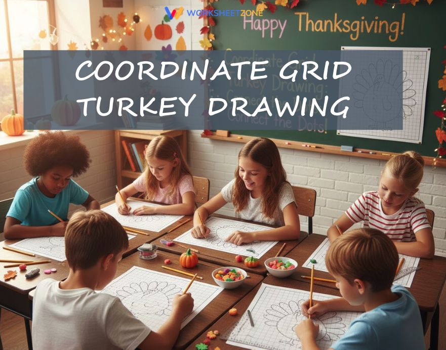 Coordinate grid turkey drawing