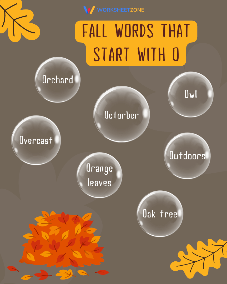 Fall words that start with O