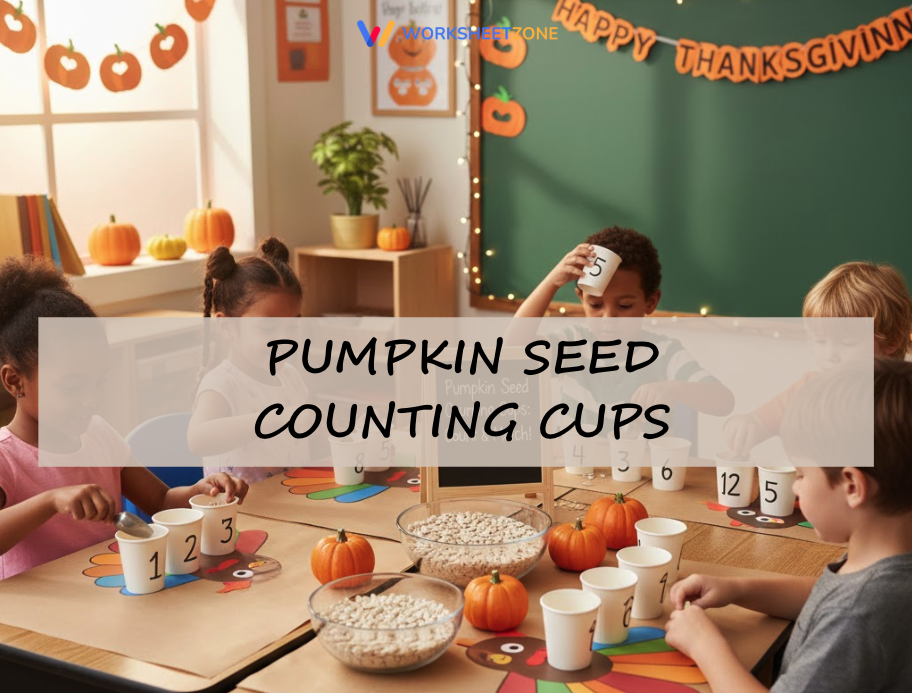 Pumpkin seed counting cups
