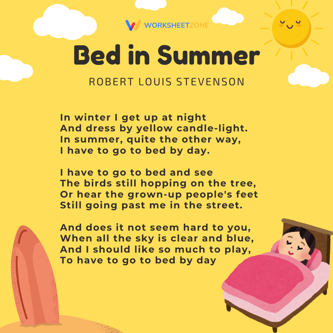 "Bed in Summer" by Robert Louis Stevenson