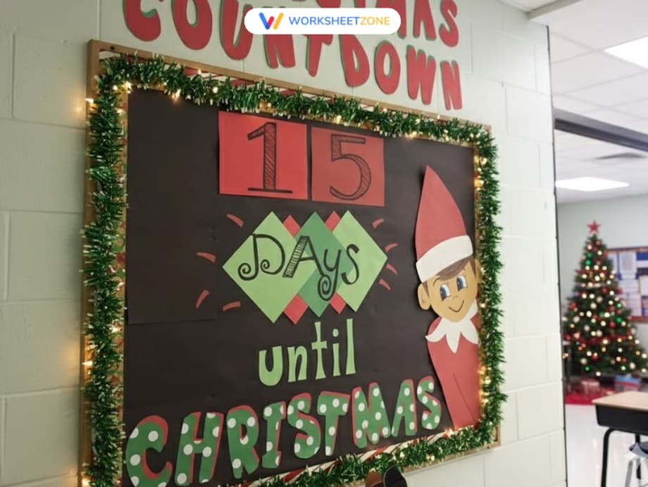 Countdown to Christmas board