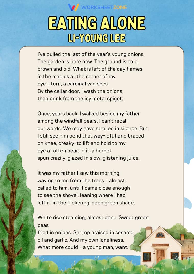 “Eating Alone” by Li-Young Lee