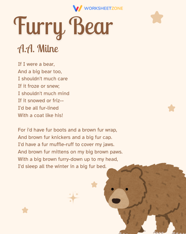 “Furry Bear” by A.A. Milne