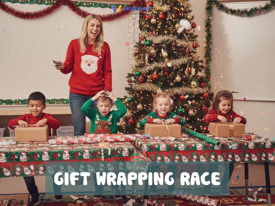 Gift wrapping race