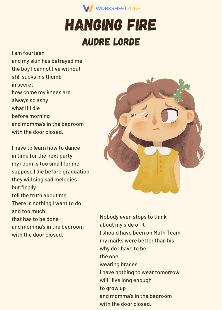 “Hanging Fire” by Audre Lorde