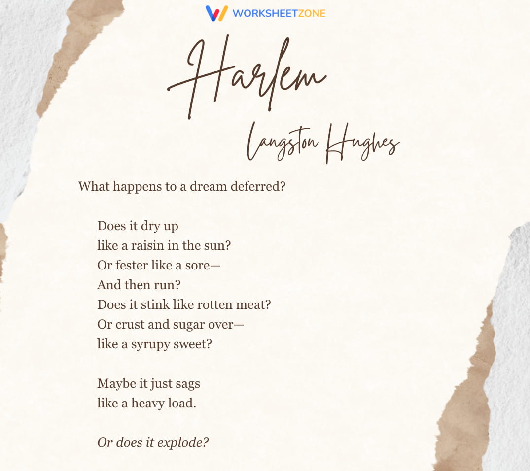 “Harlem” by Langston Hughes