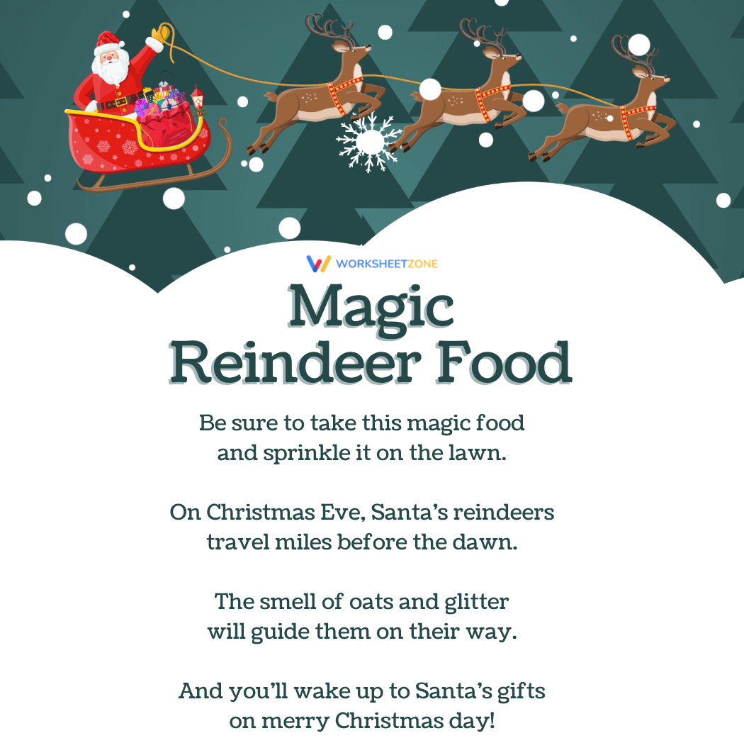 “Magic Reindeer Food” by Unknown author