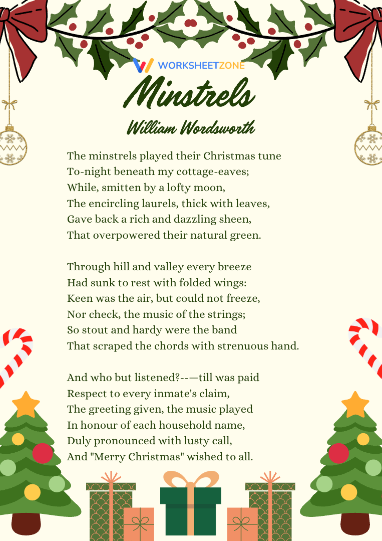 “Minstrels” by William Wordsworth