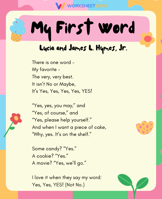 “My Favorite Word” by Lucia and James L. Hymes, Jr.