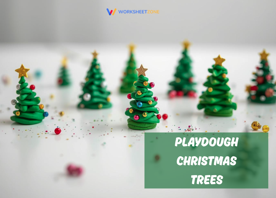 Playdough Christmas trees