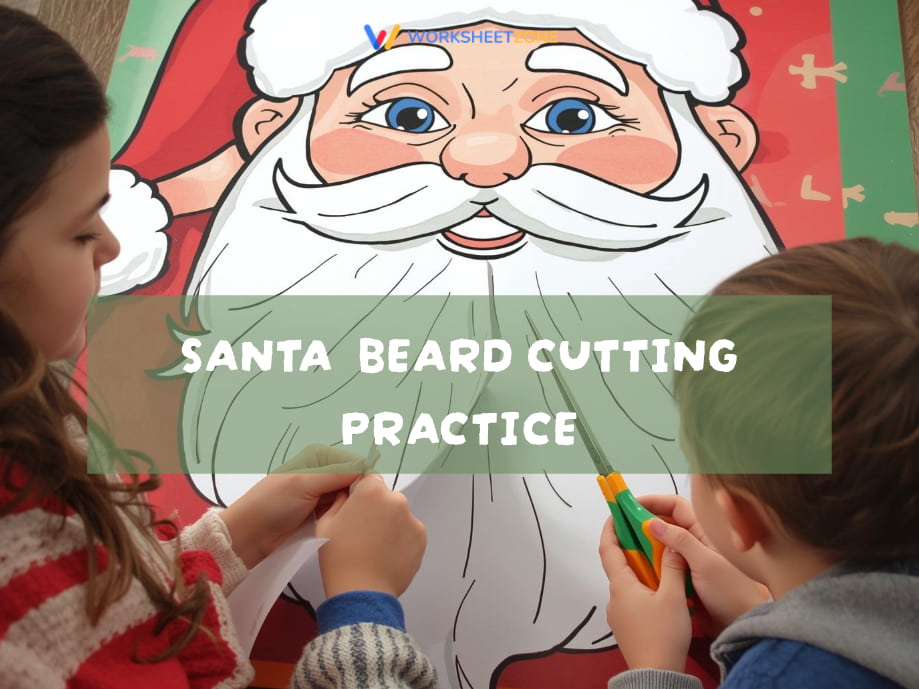 Santa beard cutting practice