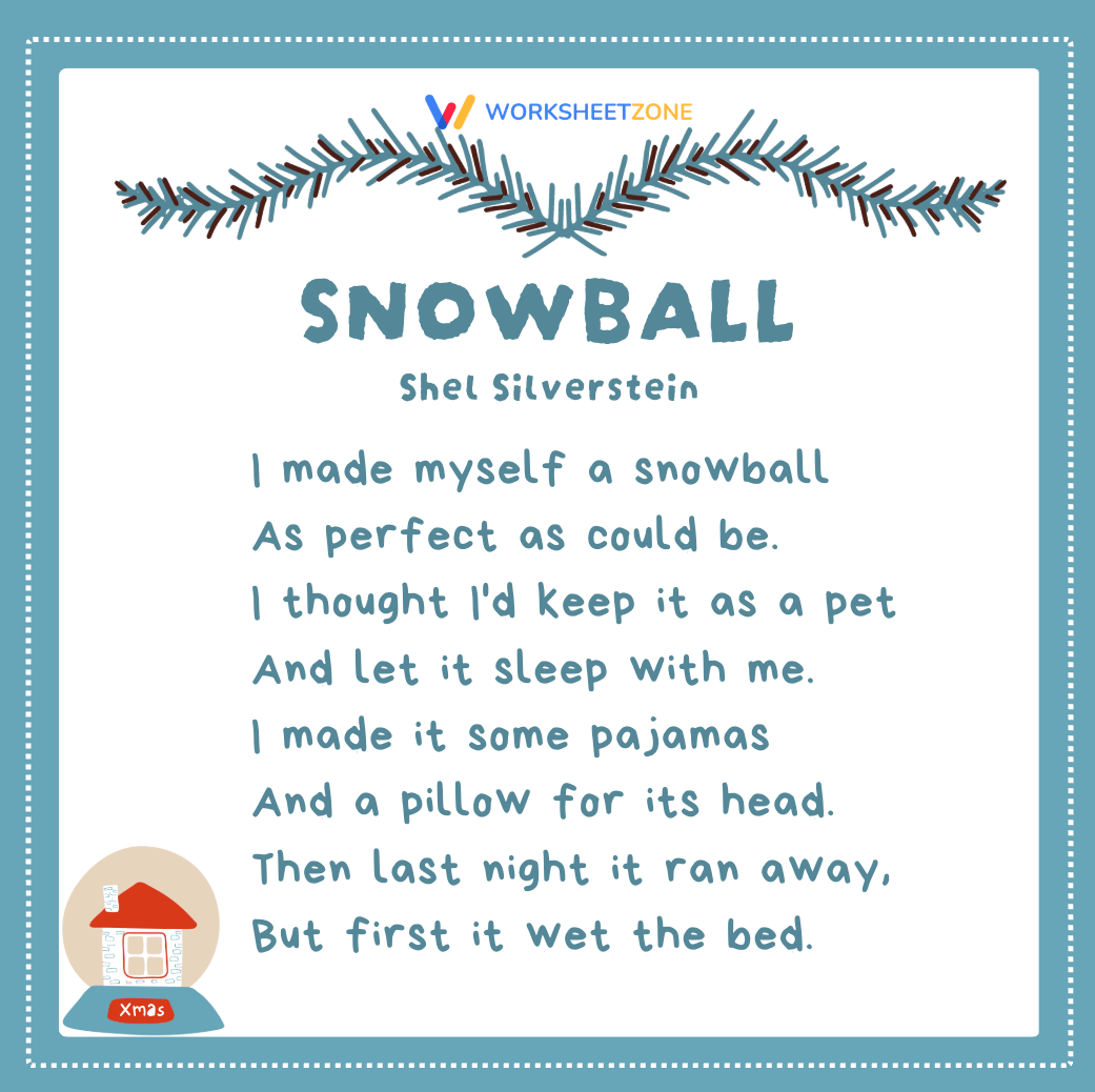 “Snowball” by Shel Silverstein